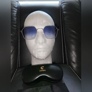 Carrera Gun Metal Blue Silver Sunglasses